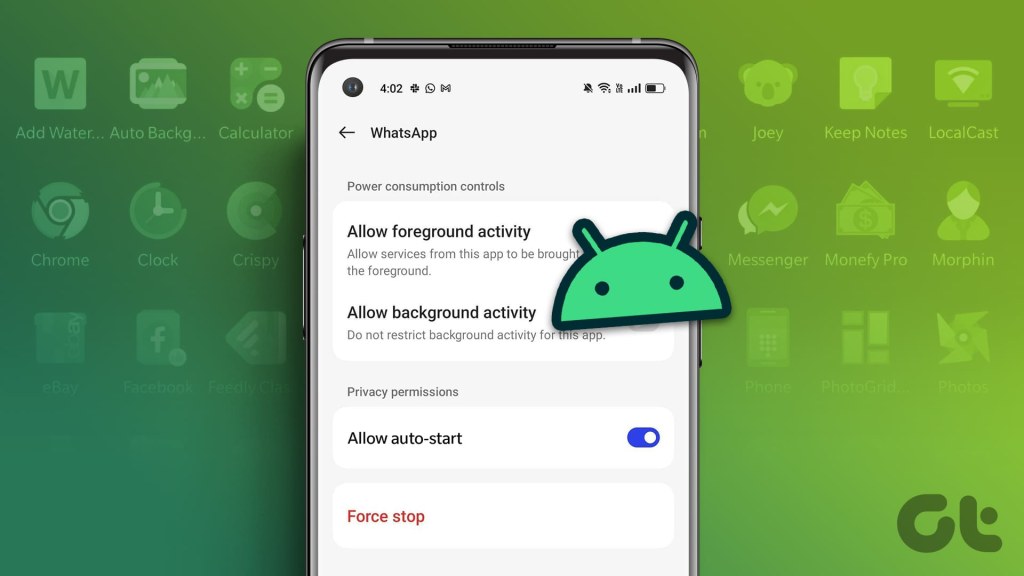 Picture of: How to Enable or Disable Autostart for Android Apps – Guiding Tech